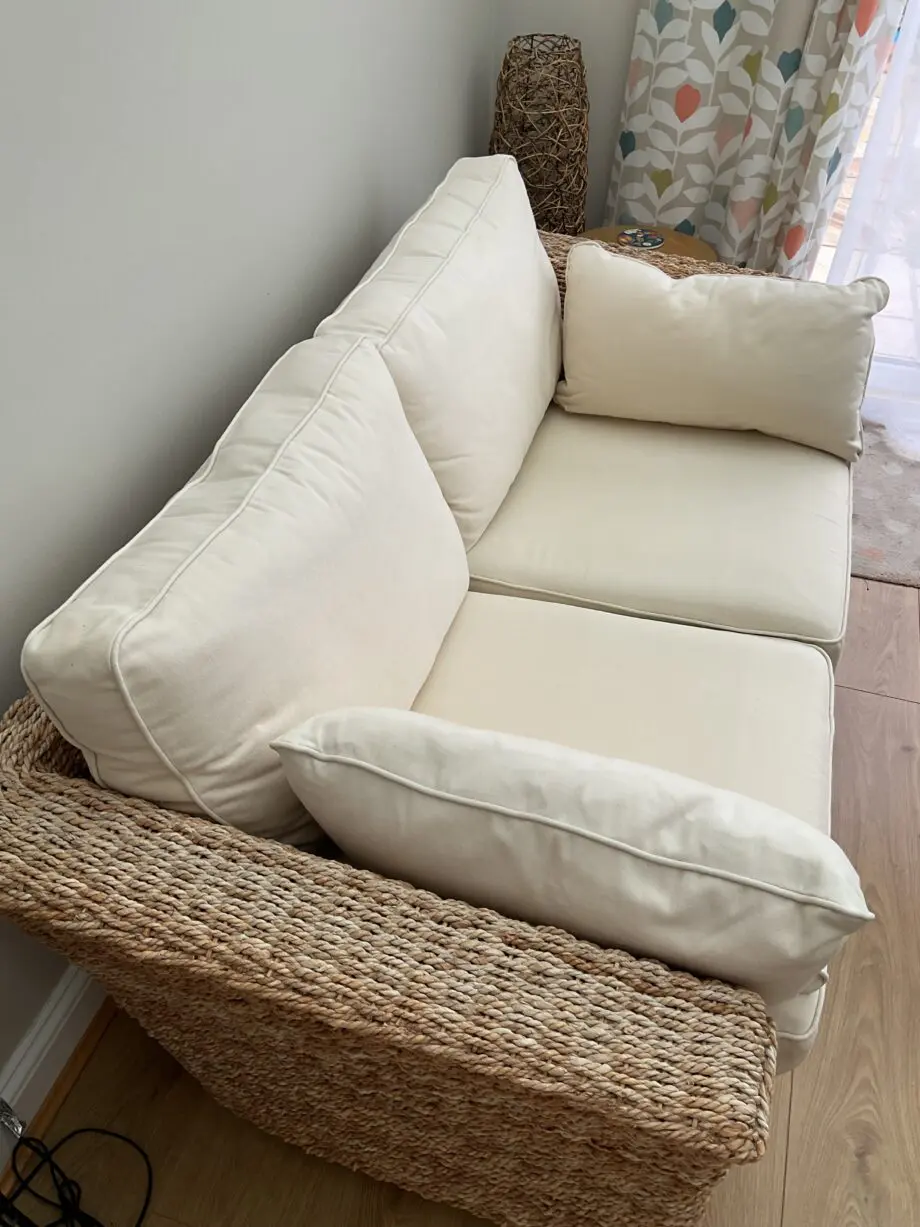 Next Wicker 2 Seater Conservatory Sofa