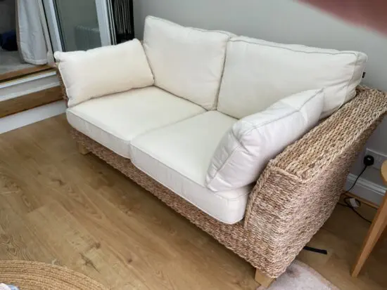 Next Wicker 2 Seater Conservatory Sofa