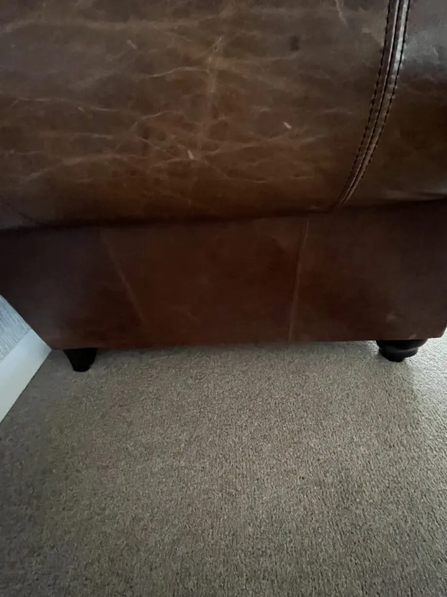 Two Barker And Stonehouse brown Leather &Fabric Sofas