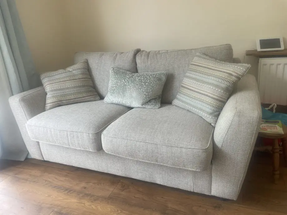 DFS Sophia 3 seater sofa and sofa bed and foot stall