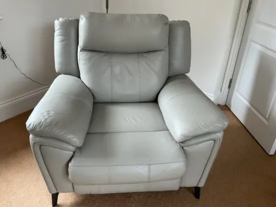 DFS LEATHER ARMCHAIR
