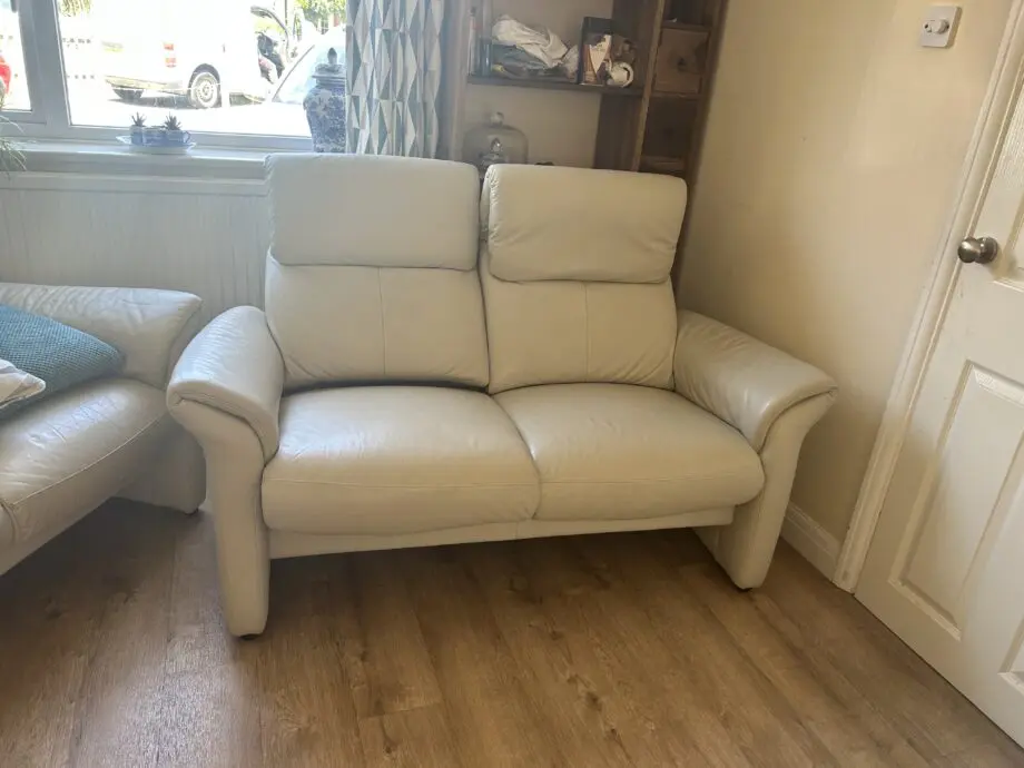 Cream Back Recliner Sofa