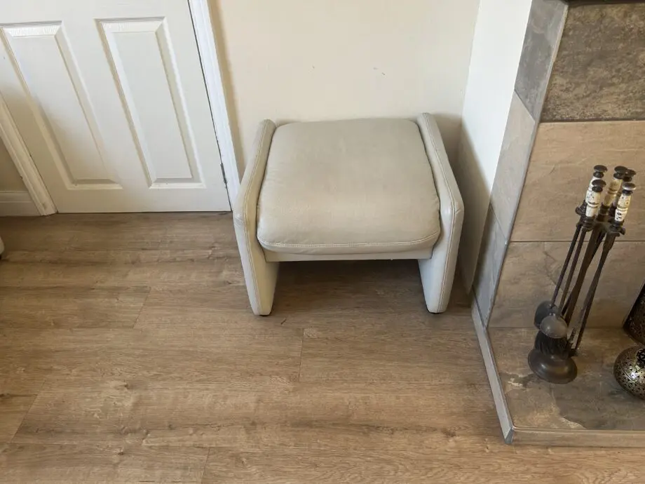 Cream Back Recliner Sofa