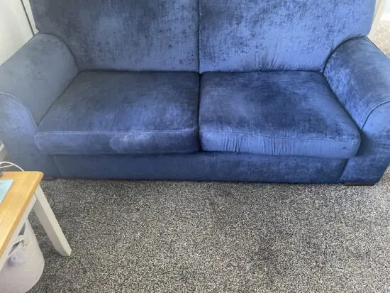 Blue large sofa