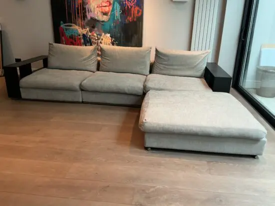 Camerich Modern Modular Low-Profile Sofa with Oversized Ottoman