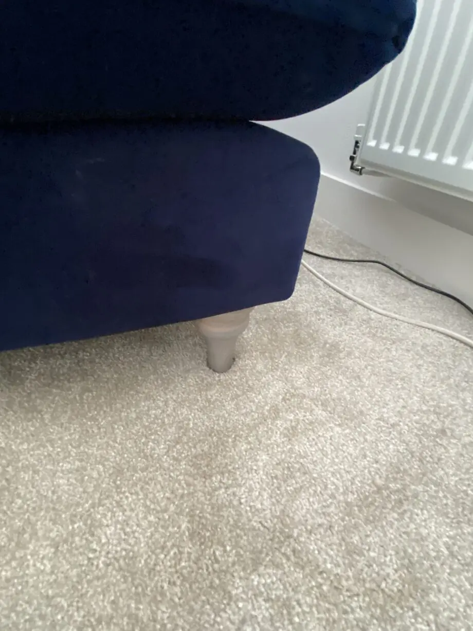 Joules Patterdale blue velvet sofa