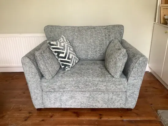Furniture Village Duck Egg Blue Tabitha Snuggler Sofa Bed