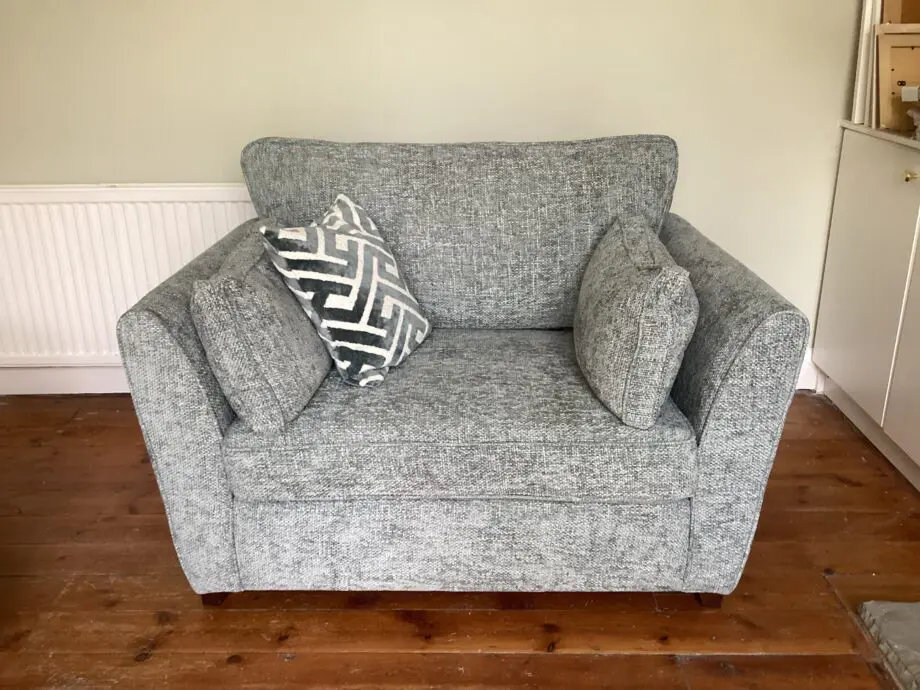 Furniture Village Duck Egg Blue Tabitha Snuggler Sofa Bed