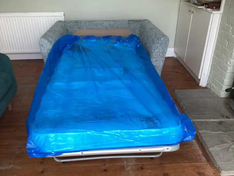 Furniture Village Duck Egg Blue Tabitha Snuggler Sofa Bed