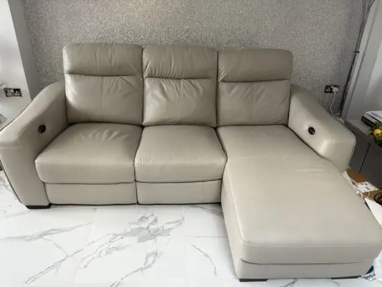 Furniture Village 3 seater reclining Chaise Lounge Sofa
