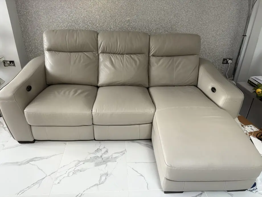 Furniture Village 3 seater reclining Chaise Lounge Sofa