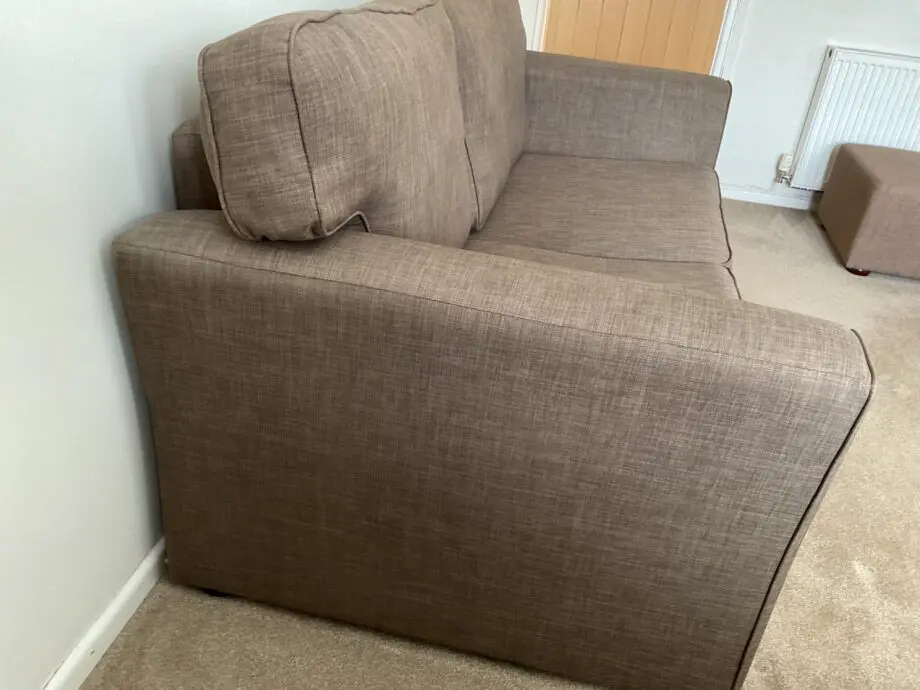 3 seater sofa and footstool