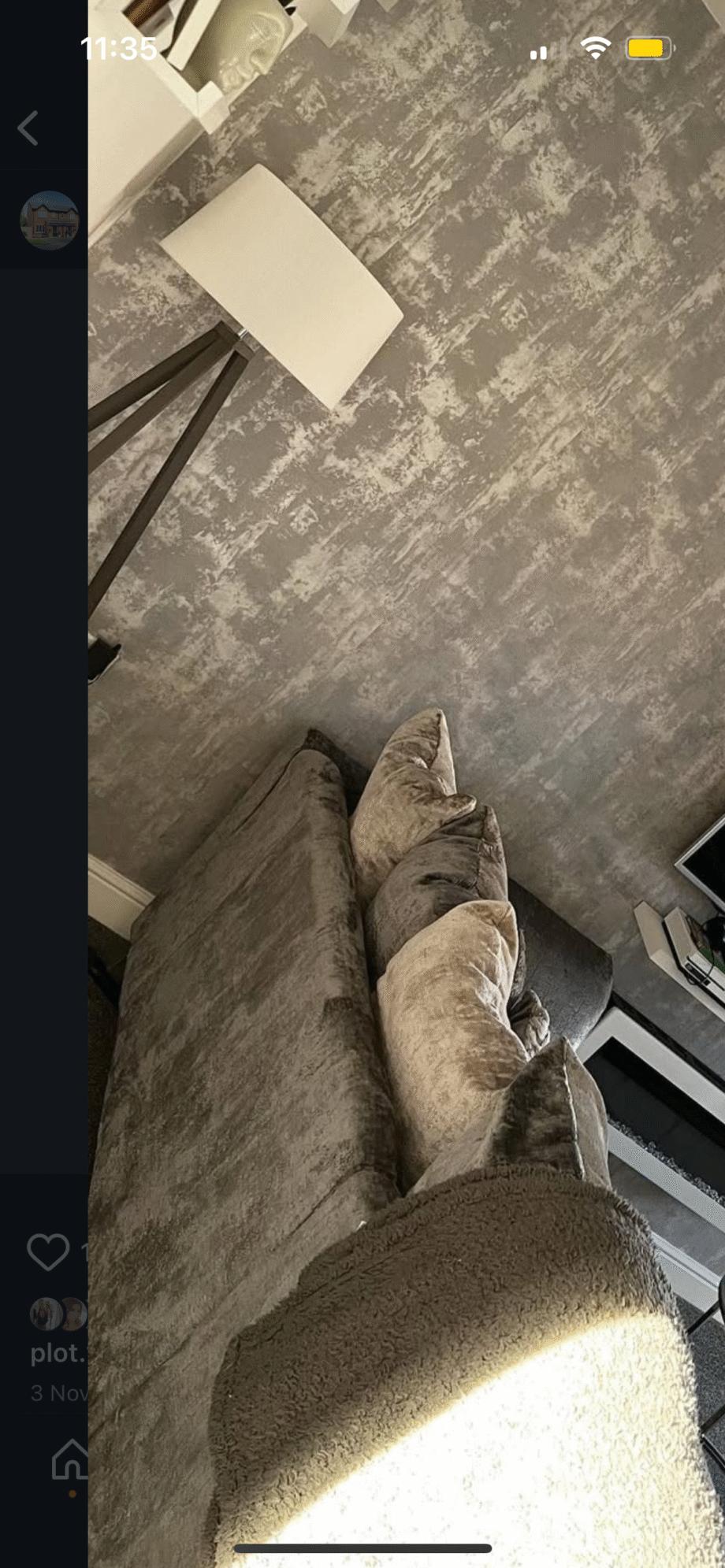 DFS grey corner couch (Lawrie range)