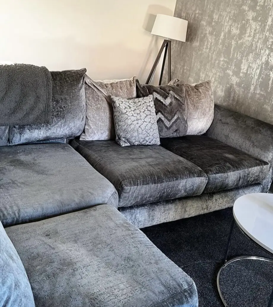 DFS grey corner couch (Lawrie range)