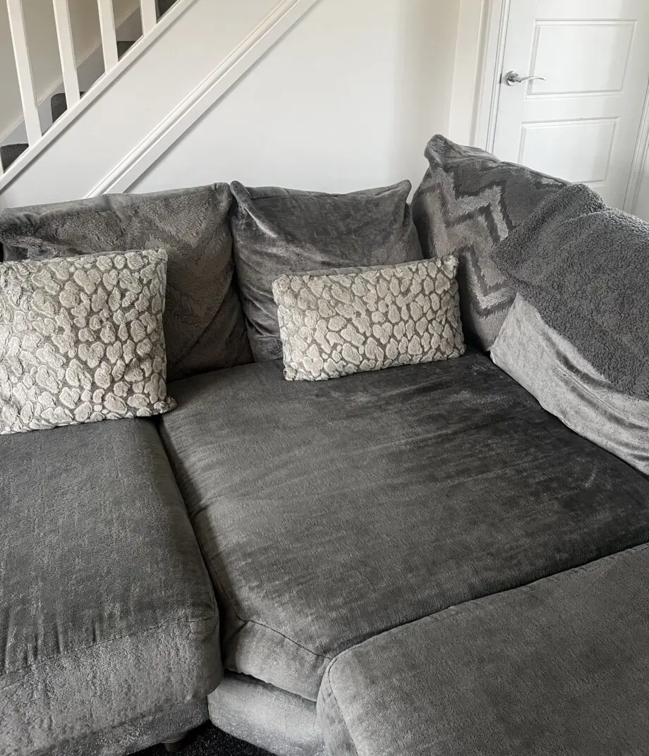 DFS grey corner couch (Lawrie range)