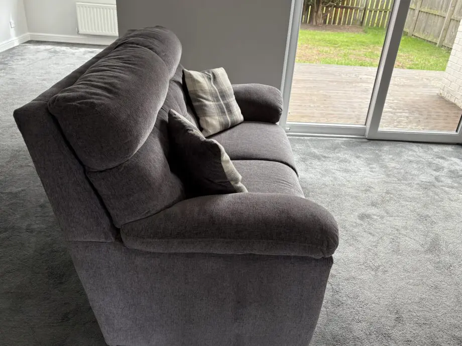SCS Alassio Charcoal Destiny 2 seater static sofa x2