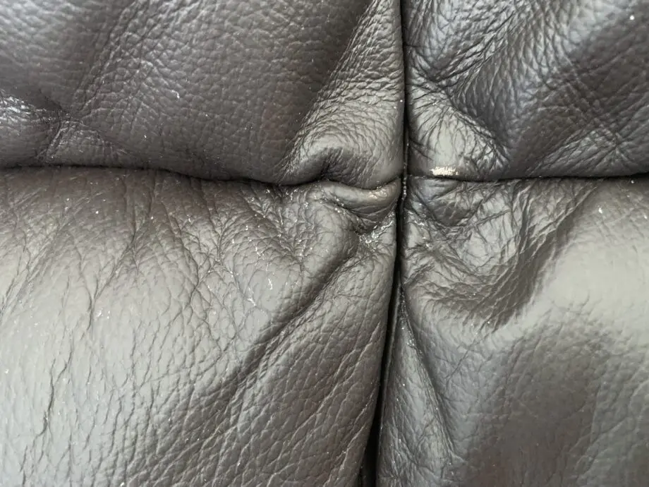 L shaped leather sofa