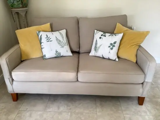 Multiyork ‘Manhattan’ stone colour 3 seater sofa.