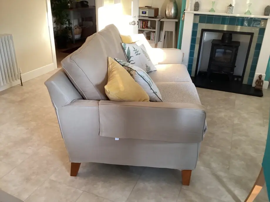 Multiyork ‘Manhattan’ stone colour 3 seater sofa.