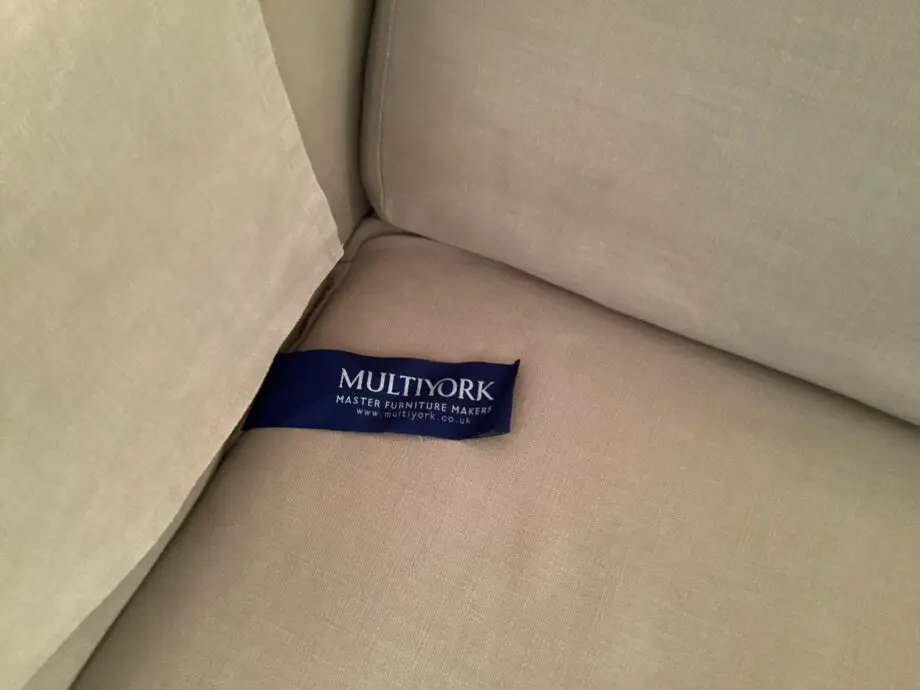 Multiyork ‘Manhattan’ stone colour 3 seater sofa.