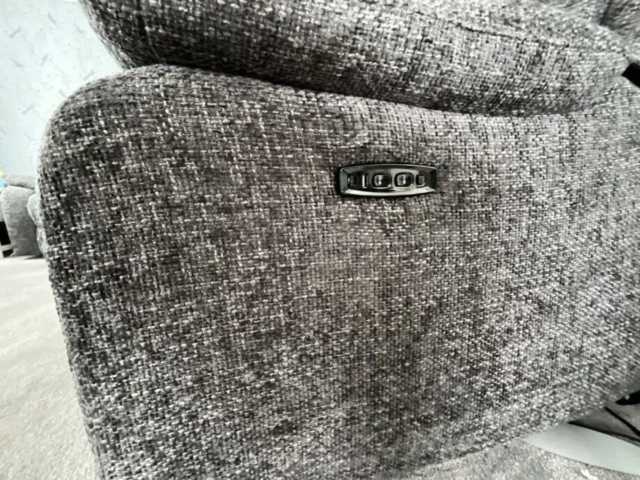 Furniture Village Grey fabric Moreno power recliner