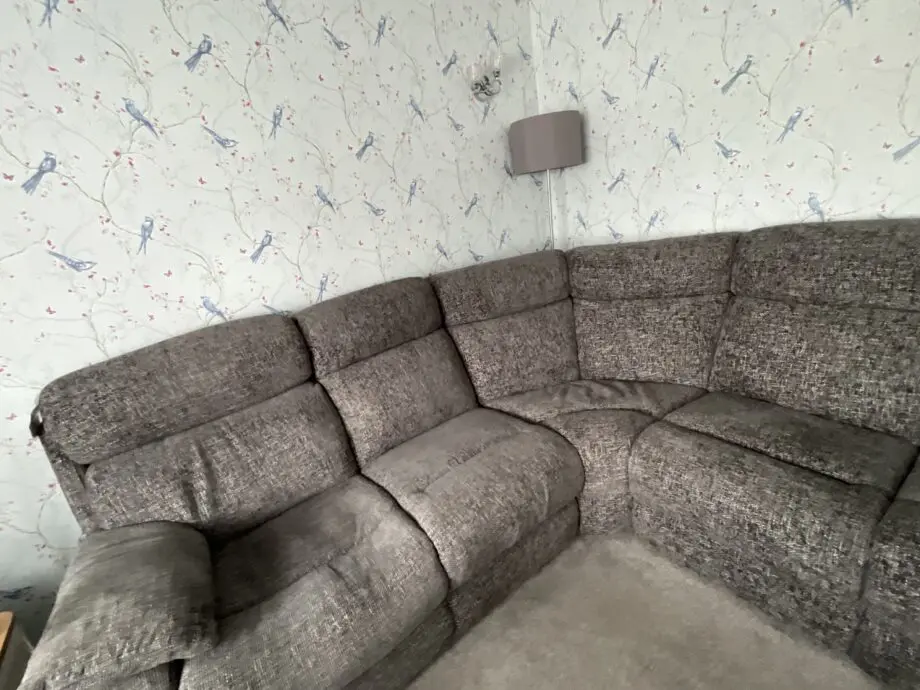 Furniture Village Grey fabric Moreno power recliner