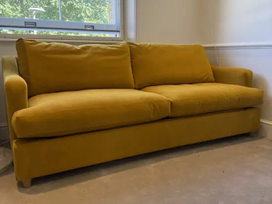 Willow & Hall Atworth 4 Seater Sofa Bed in Turmeric