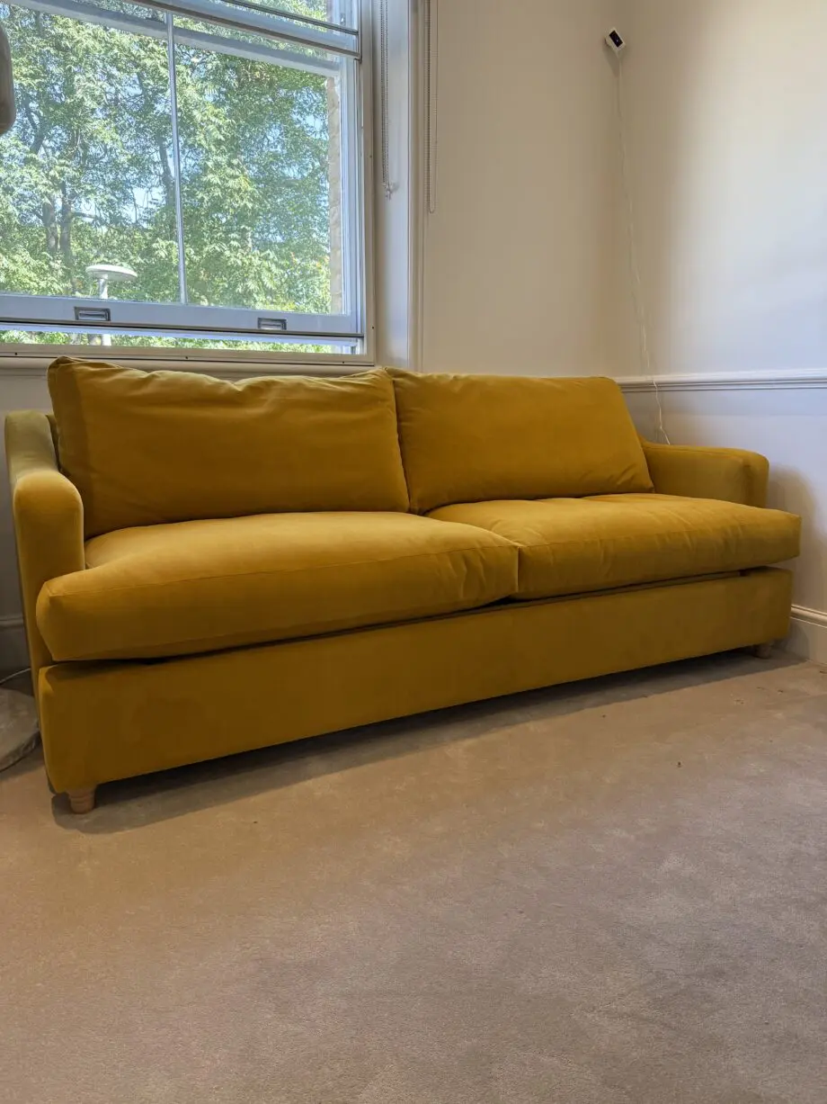 Willow & Hall Atworth 4 Seater Sofa Bed in Turmeric