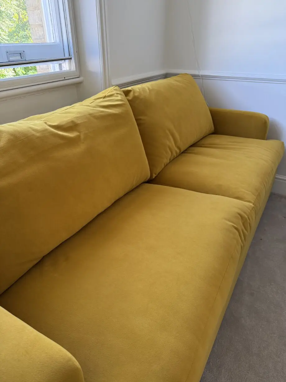 Willow & Hall Atworth 4 Seater Sofa Bed in Turmeric