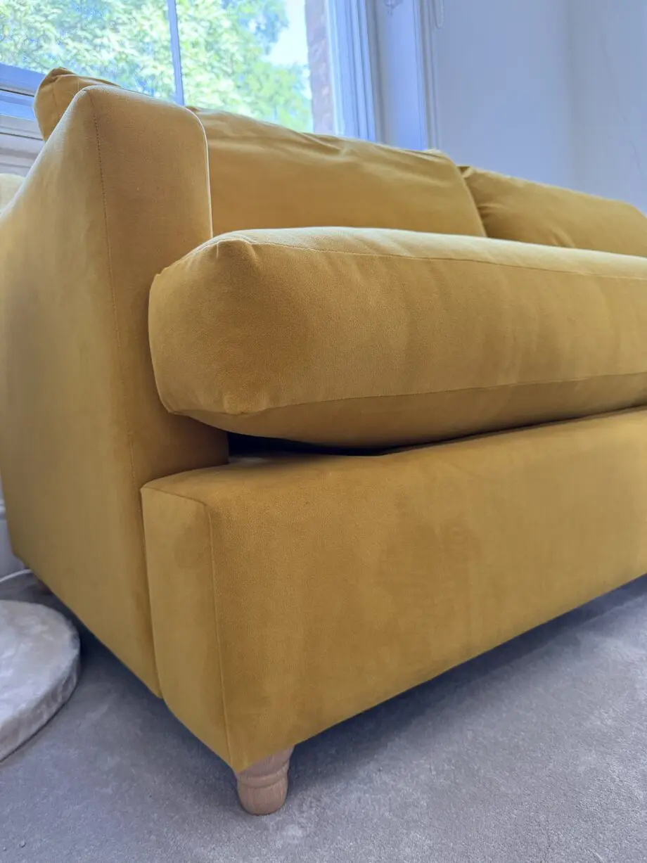Willow & Hall Atworth 4 Seater Sofa Bed in Turmeric