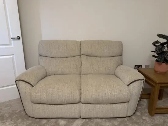 LAY-Z-BOY PITTSBURGH 2 SEATER STATIC SOFA BEIGE