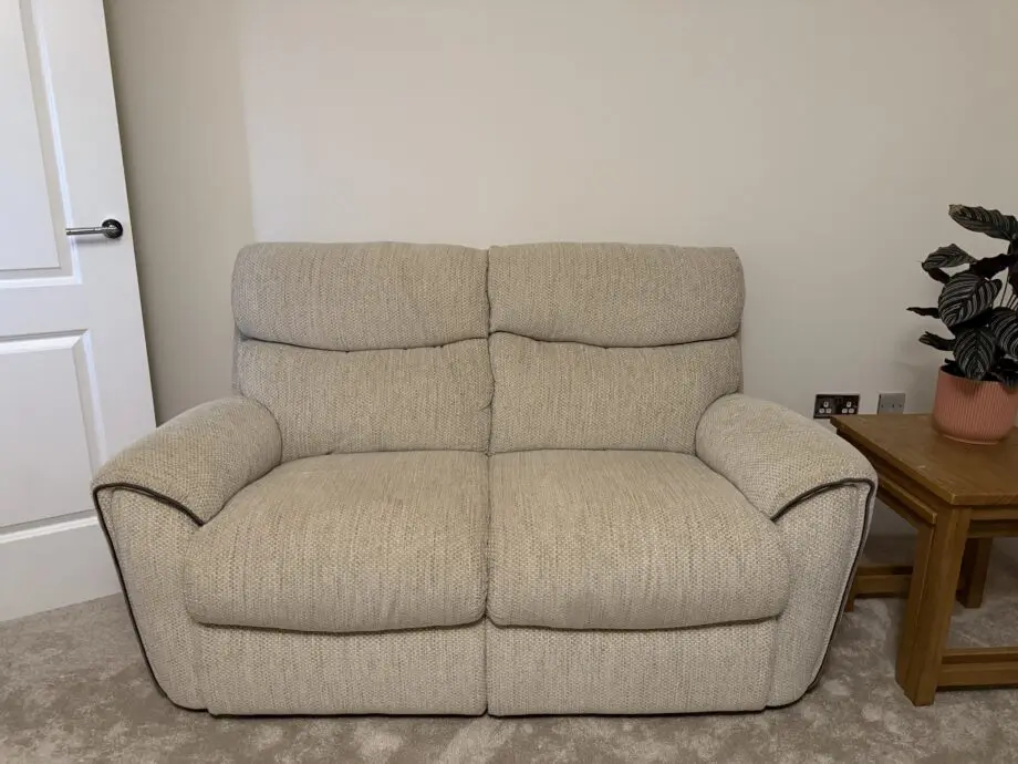 LAY-Z-BOY PITTSBURGH 2 SEATER STATIC SOFA BEIGE