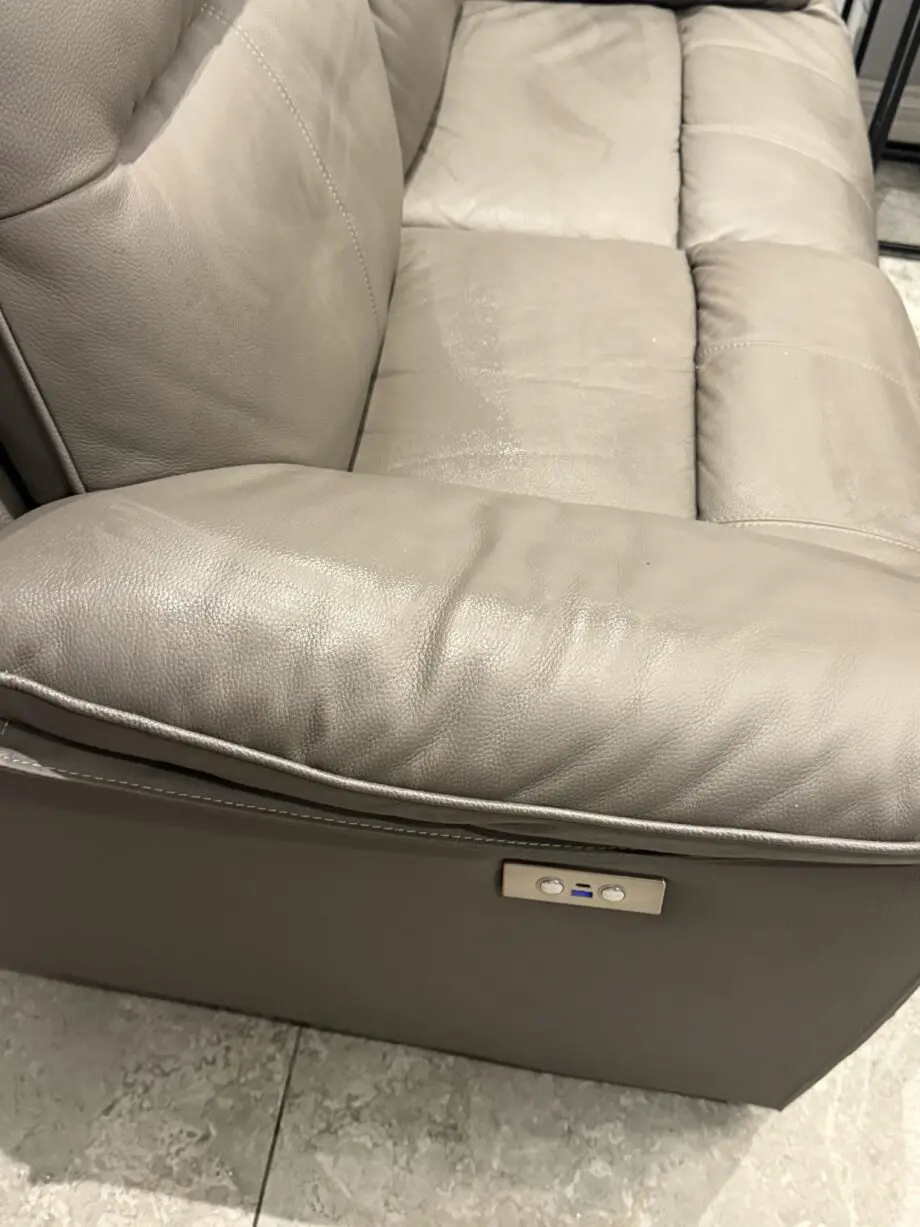 Grey Electric Recliner Sofa