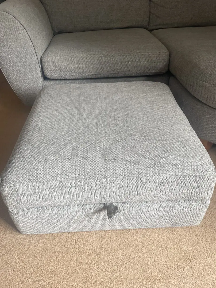DFS Lillie 3S Chaise, Armchair and Footstool - Grey/Silver