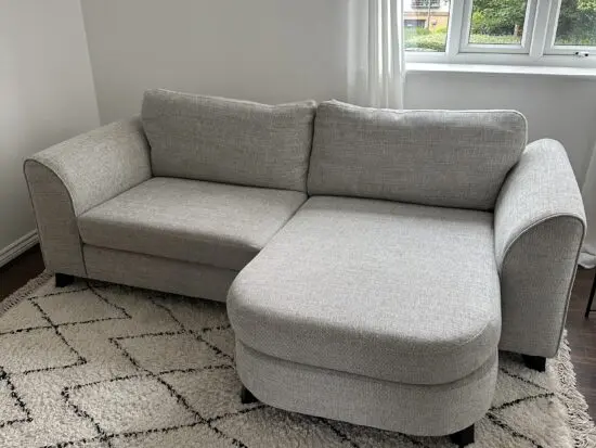 DFS Lorella 4 Seater Lounger Sofa in Light Grey