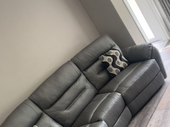 Grey electric recliner