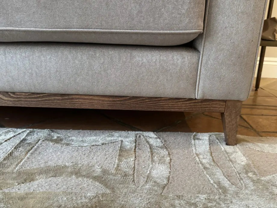 Hockney 2.5 seater sofa stained walnut legs