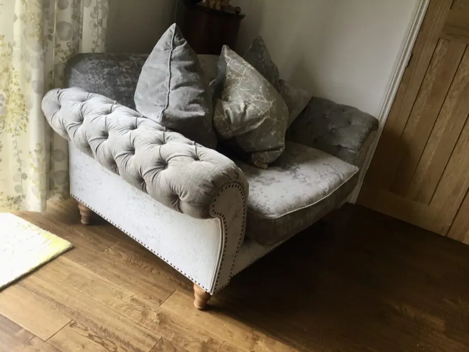 Barker & Stonehouse 4 seater & 2 seater stylish soft grey sofas
