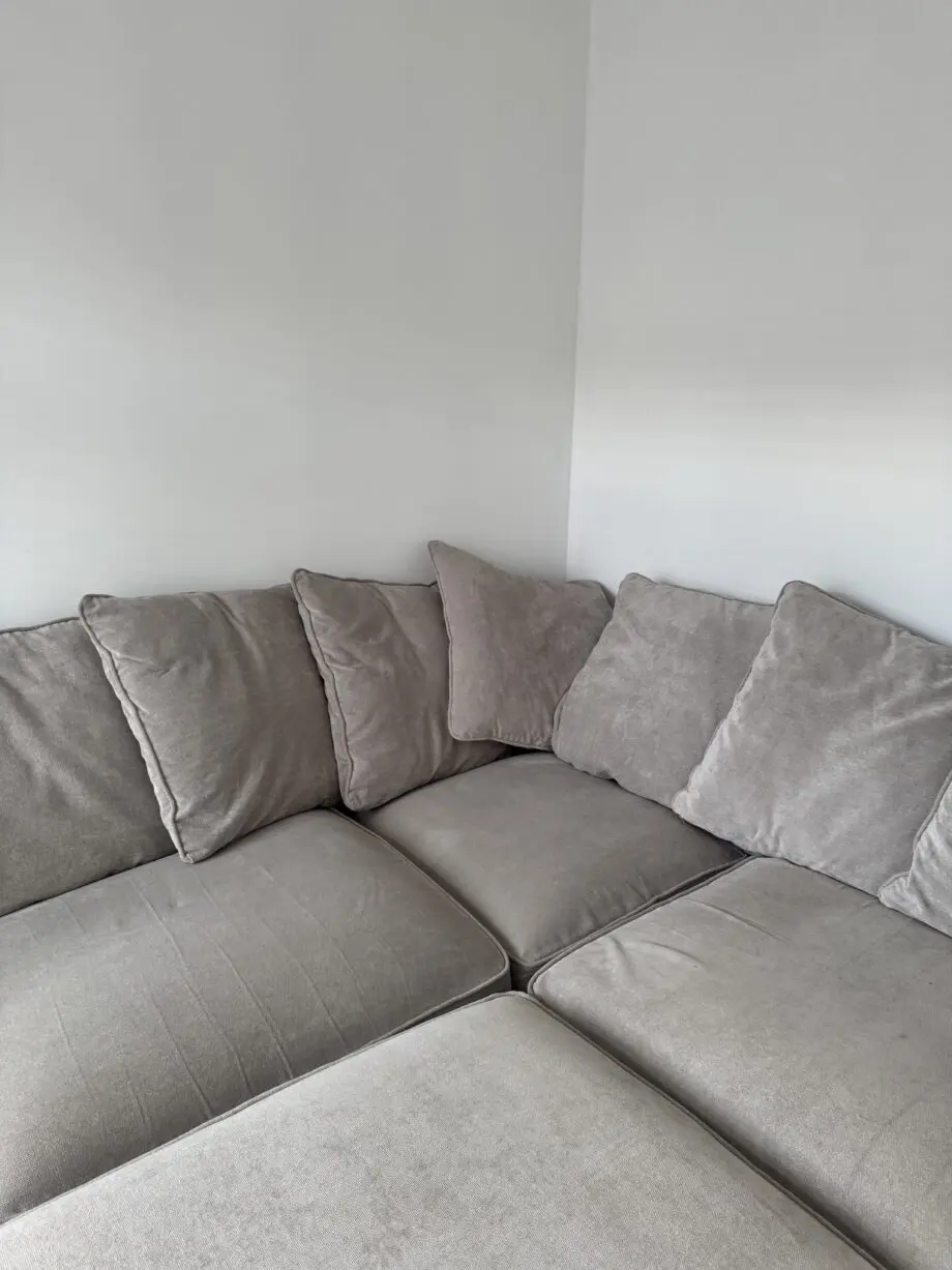 Legend Pillow Back Fabric Corner Sofa