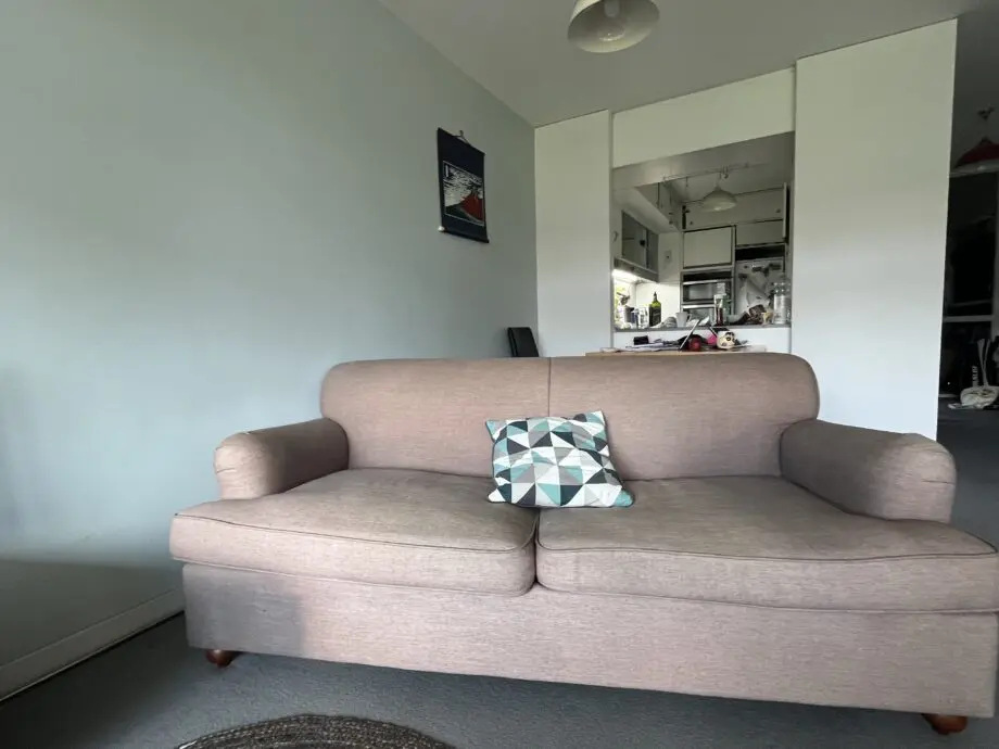 Made Orson 3 Seater Sofabed in Graphite Fabric. Excellent condition. Rubberwood legs in vintage brown. Must go by July 13. Super comfy and well cared for - reluctant sale! :-( Make me an offer if you are interested!