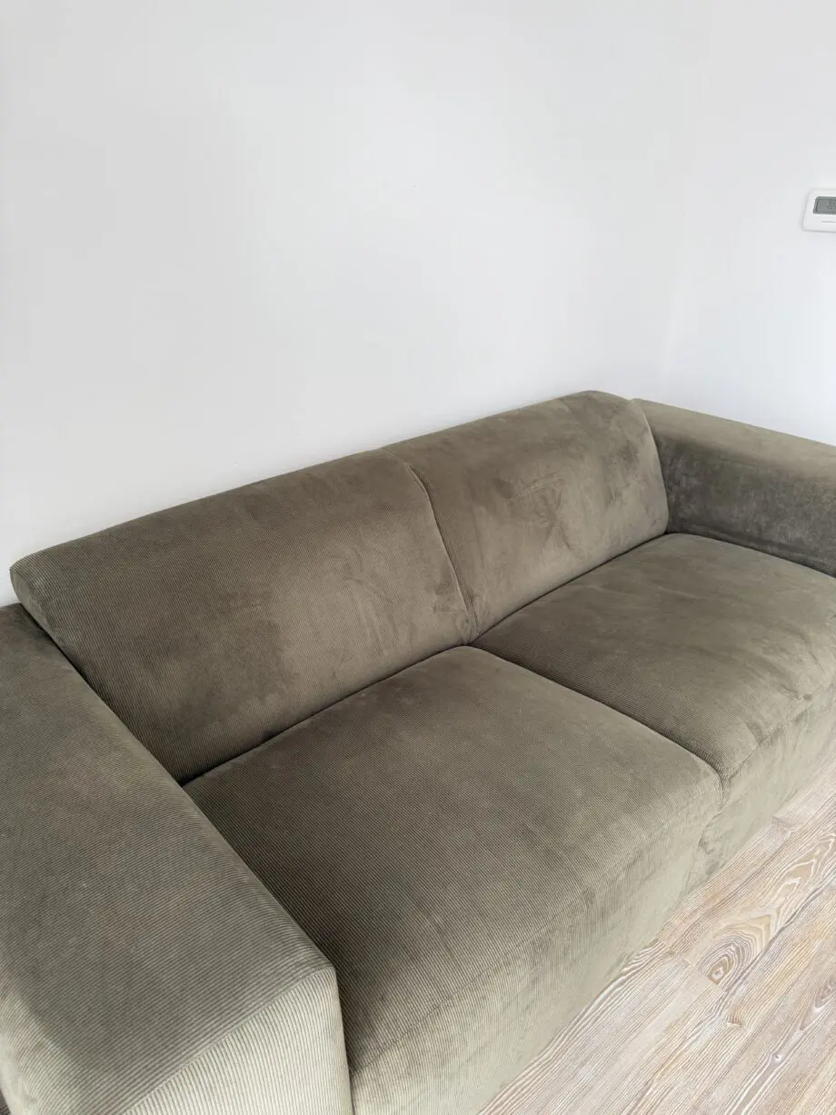 DFS Olive Green Milani 3 Seater Sofa