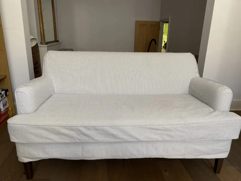 Ikea ROCKSJÖN sofa 2-seat sofa, Klovsta grey/white