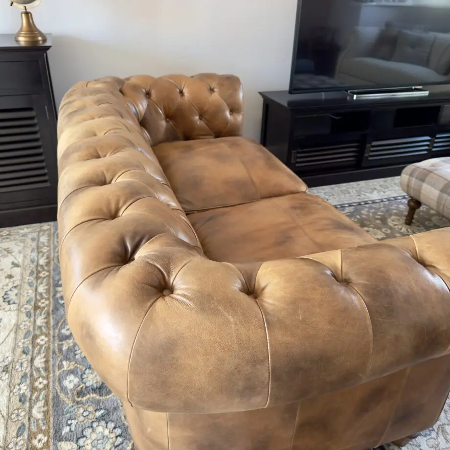 NEWPORT 3 SEATER SOFA LEATHER