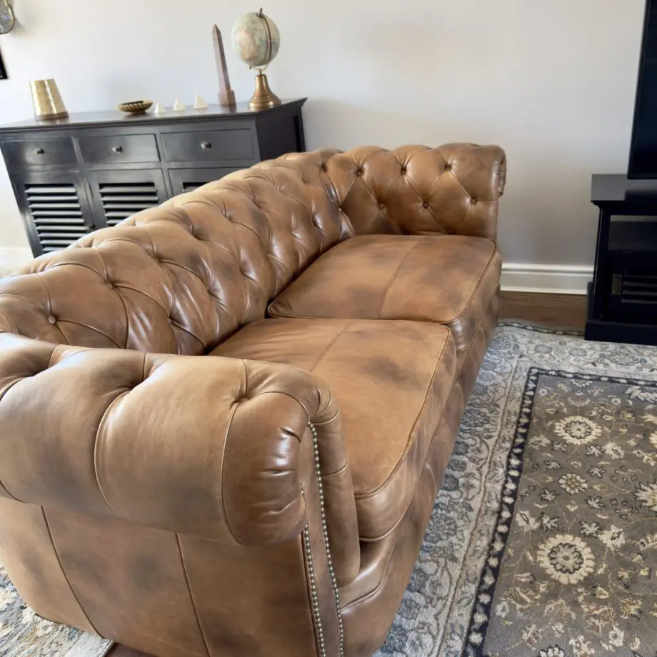 NEWPORT 3 SEATER SOFA LEATHER