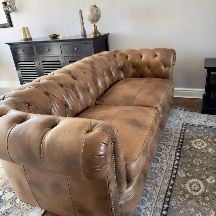 NEWPORT 3 SEATER SOFA LEATHER