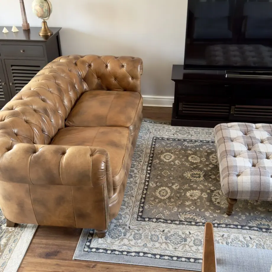 NEWPORT 3 SEATER SOFA LEATHER