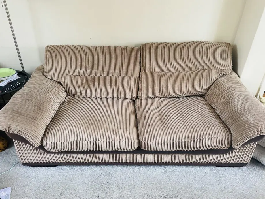 Brown DFS sofa bed