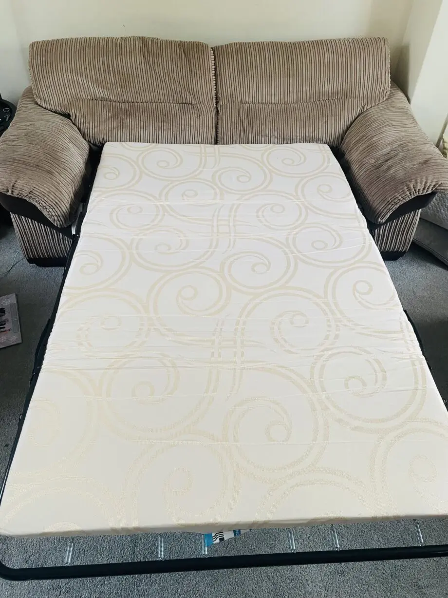 Brown DFS sofa bed