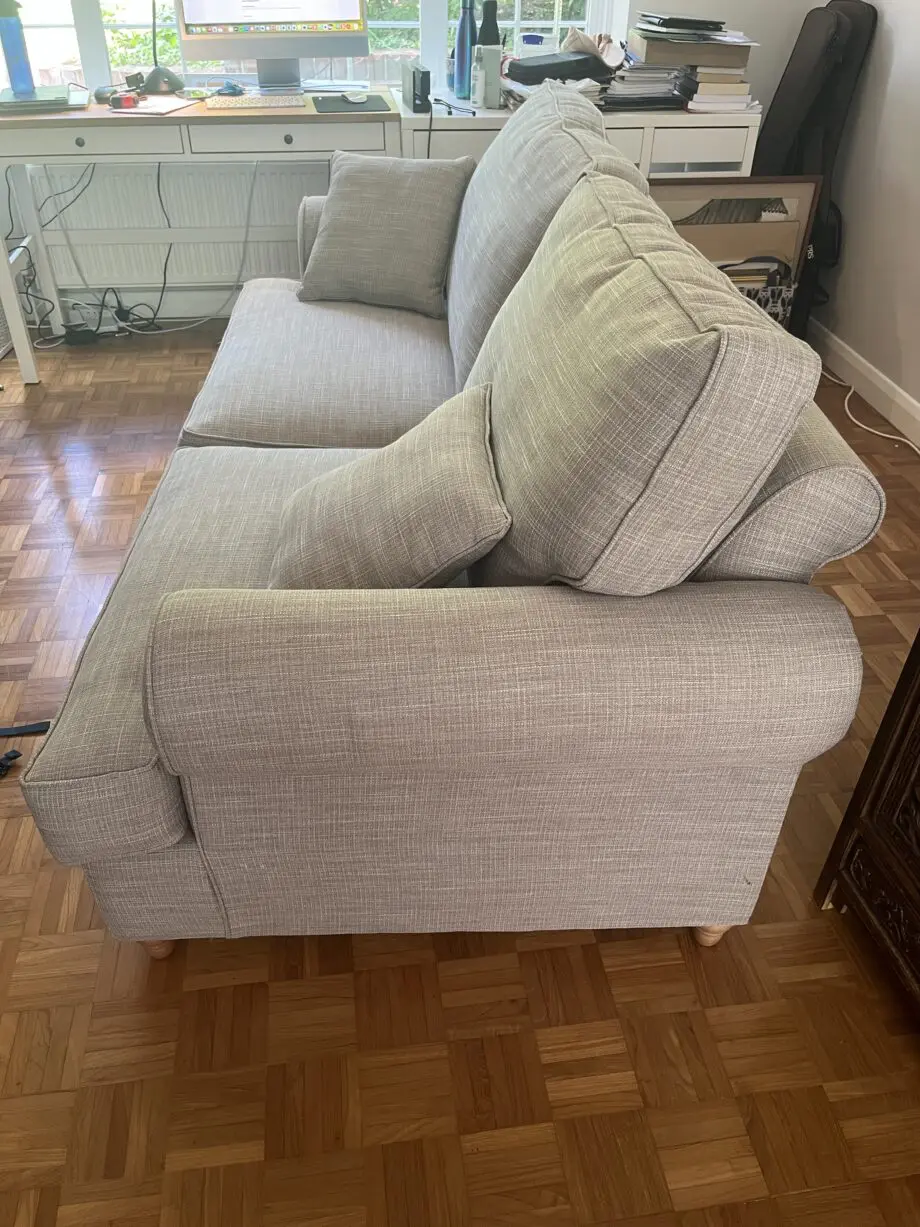 Willow & Hall, Buttermere 3-seater sofabed, Grey linen