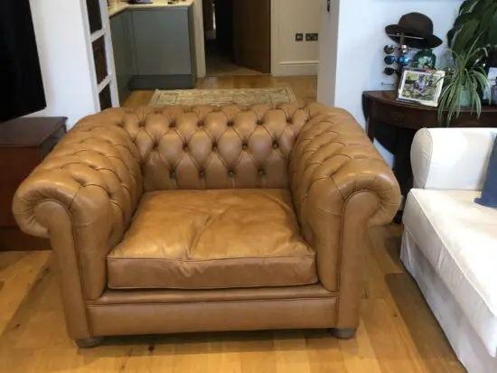 Old Boot Alfie Chesterfield Armchair
